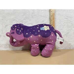Pop Art Soft Purple Pink Starry Elephant Plush 8" Cepia LLC E1028